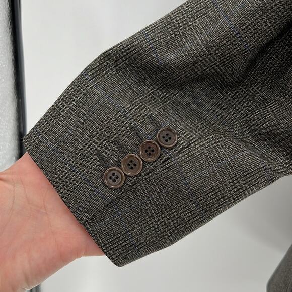 Ermenegildo Zegna Copplay 100% Wool Two Button Blazer - Gray - 38W 32Reg - Picture 11 of 12